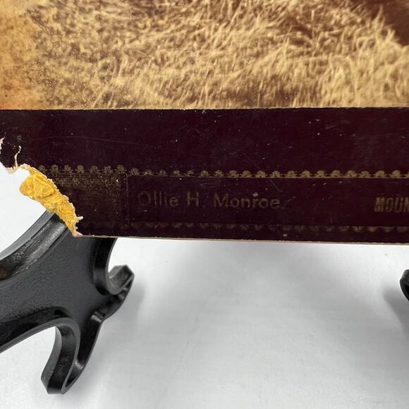 Antique Mounted Card Stock Black White Photo Child Boy Puppy 1800's Photograph - Picture 6 of 9